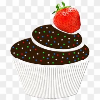 Muffin Fruit Strawberry - Cake Clipart