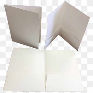 9×12 12pt C1s Blank/white Presentation Folders - Paper Clipart