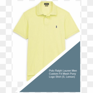 Polo Ralph Lauren Men Custom Fit Mesh Pony Logo Shirt - Polo Shirt Clipart