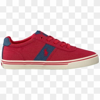 Red Polo Ralph Lauren Sneakers Hanford Mens Red Guknrzq - Skate Shoe Clipart