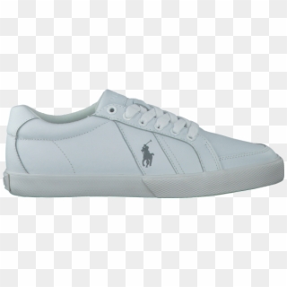 White Polo Ralph Lauren Sneakers Hugh Number - Skate Shoe Clipart