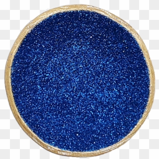 Blue Glitter Trinket Dish With Gold Rim - Glitter Clipart