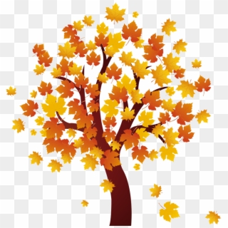 Autumn Tree Clip Art - Png Download