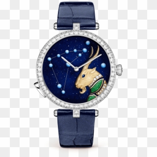 Lady Arpels Zodiac Lumineux Capricorn Watch - Vcaro8tt00 Clipart