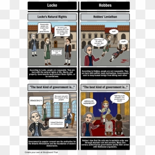 Hobbes And Locke Comic Strip Clipart