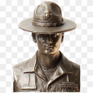 Marine Drill Instructor Statue - Bust Clipart