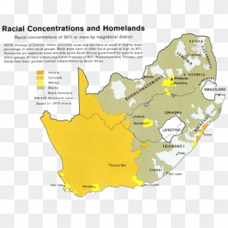 South Africa Racial Demographics Map 1979 - Demographic Map Of South Africa Clipart