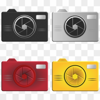 Camera Symbol Logo Digital Icon Design Isolated - Emblem Clipart