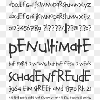Calvin And Hobbes Font Preview - Calvin And Hobbes Font Clipart