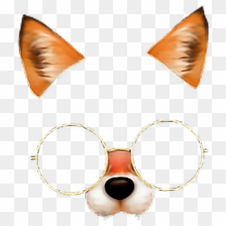 Fox Face 😍🤤 Fox Glasses Stile 💕💫 Freetoedit - Filtro De Zorro Snapchat Png Clipart