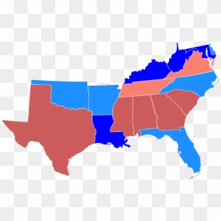 Map Of Southern Voter Demographics - Southern United States Clipart