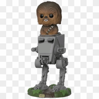 Chewbacca In At-st Pop Deluxe Vinyl Figure - 889698270236 Clipart