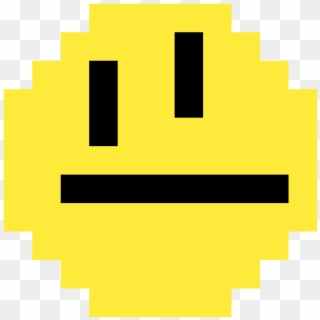 Straight Face - Smiley Clipart