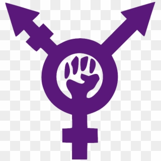 Transfeminism Symbol Purple - Intersectional Feminism Symbol Clipart