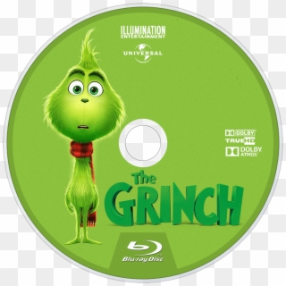 The Grinch Bluray Disc Image - El Grinch 2018 Dvd Clipart
