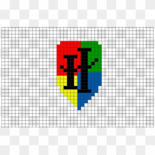 Pixel Art Harry Potter Grid Clipart