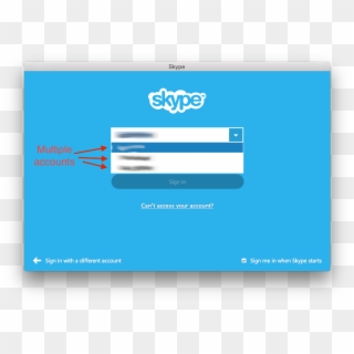 Skypeacc1 - Skype Start Screen Clipart