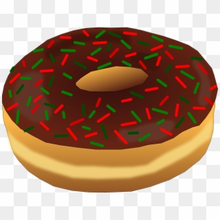 Christmas, Dessert, Donut, Sprinkles - Long John Donut Clip Art - Png Download