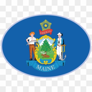 Maine Flag 2018 Clipart