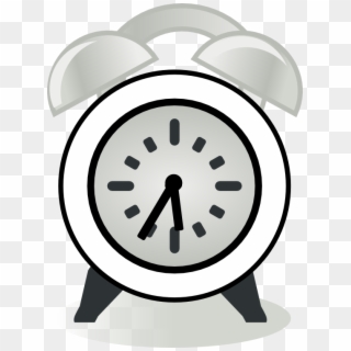 Clock Clipart Black And White - Alarm Clock Clip Art - Png Download