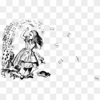 Alice About Cards Wtf - Original Edition Of Alice In Wonderland Clipart