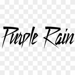 Prince Purple Rain Text Clipart