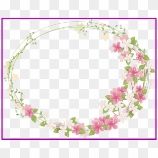 Flower Crown Png Transparent Svg Free Stock - Transparent Floral Frame Png Clipart