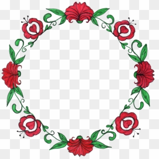 Free Download - Flower Circle Border Png Clipart