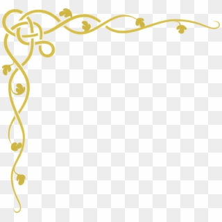 Fancy Christian Lines And Borders - Gold Corner Border Png Clipart