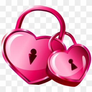 Heart Locks Transparent Png Clip - Locks Clipart