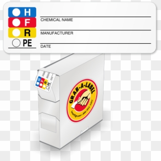 Rtk Color Bar Mini Label, Writable Chemical Name - Secondary Chemical Container Label Clipart