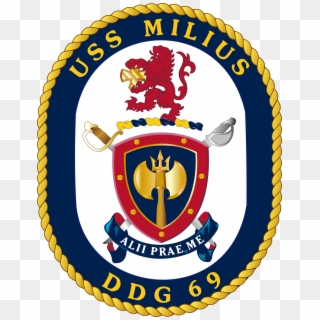 Uss Milius Ddg-69 Crest - Uss Sioux City Crest Clipart