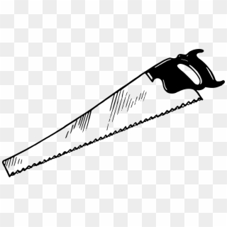 Crosscut Saw Hand Saws Hand Tool Drawing - Crosscut Saw Tool Drawing Clipart