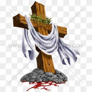 Cross With Crown Of Thorns - Cross And The Crown Of Thorns Drawings Clipart