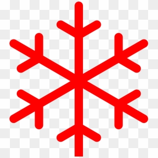 Open - Transparent Simple Snowflake Clipart - Png Download