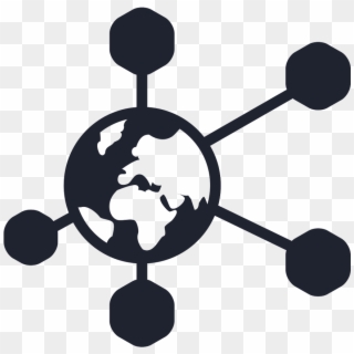 Icon Global Connections - Vector Graphics Clipart
