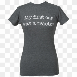 My First Car Was A Tractor Shirt - Cute Pi Day Shirts Clipart