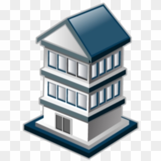Apartment Clipart Flat Roof - Apartment Icon 3d - Png Download