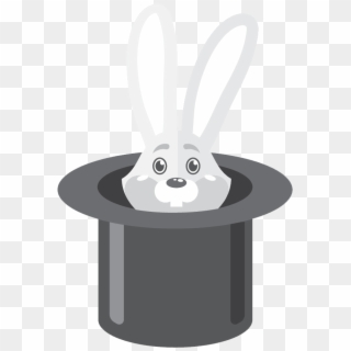 Rabbit In Hat Icon - Illustration Clipart
