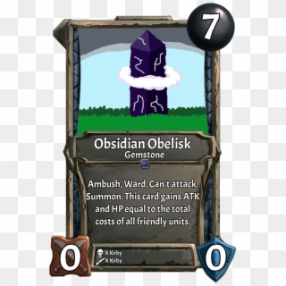 [card] Obsidian Obeliskweek - Portable Network Graphics Clipart