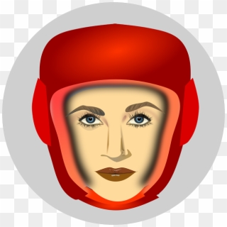 Woman, Boxer, Fighter, Boxing, Kung Fu, Fight, Hero - Girl In Boxing Helmet Clipart