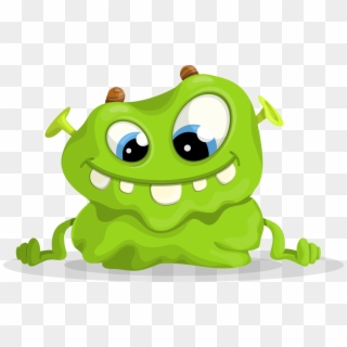Green Monster Vector Character - Green Monster Cartoon Characters Clipart