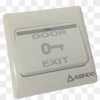 Exit Button Plastic - Label Clipart