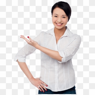 Girl Pointing Left Png Stock Images - Businessperson Clipart