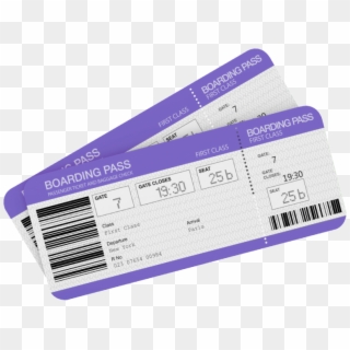Plane Tickets Png - Boarding Pass In Airport Clipart
