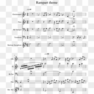 Rampart Theme Icon Concert - Come On Eileen Flute Sheet Clipart