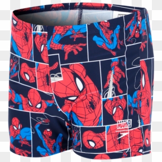 Traje De Baño Speedo Natación Aquashort Hombre Araña - Spider-man Clipart