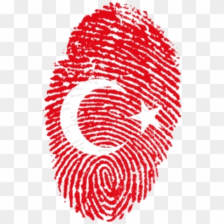 Travel, Turkey Flag Fingerprint Country Pride Iden - Turkey Flag Fingerprint Clipart