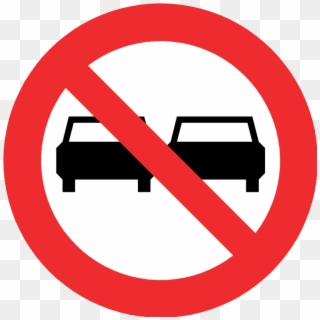 Chile Road Sign Rpo-3 - No Overtaking Traffic Sign Clipart