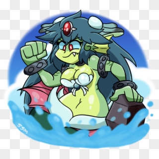 “ Mad Mad Mermaid Monster Giant Mermaid Queen From - Pokemon Shantae Clipart